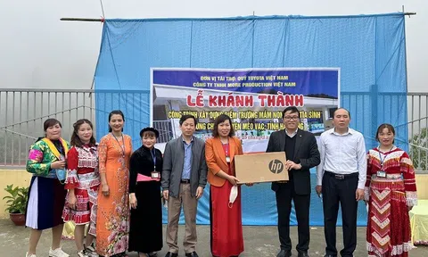 Quỹ Toyota Việt Nam hỗ trợ xây dựng điểm trường cho trẻ em Hà Giang