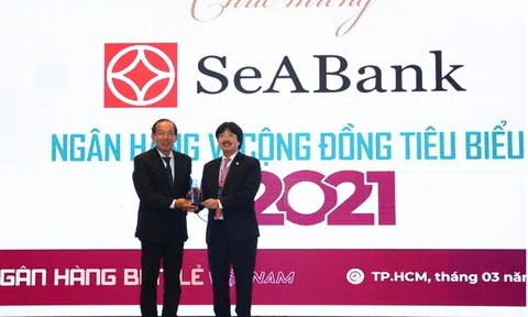 Ngân hàng SeABank nhận 2 giải thưởng “Ngân hàng Việt Nam tiêu biểu 2021”