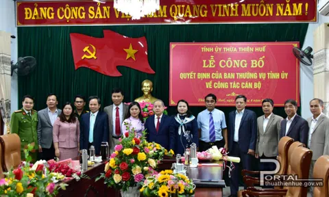 Thừa Thiên Huế: Bổ nhiệm nhiều lãnh đạo chủ chốt các Sở, ban ngành