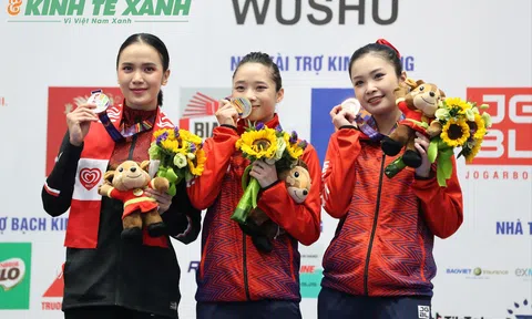 Wushu mang về 2 Huy chương Vàng cho Đoàn Thể thao Việt Nam trong ngày đầu ra quân