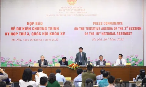 Kỳ họp thứ 3 Quốc hội khóa XV chính thức khai mạc vào sáng 23/5