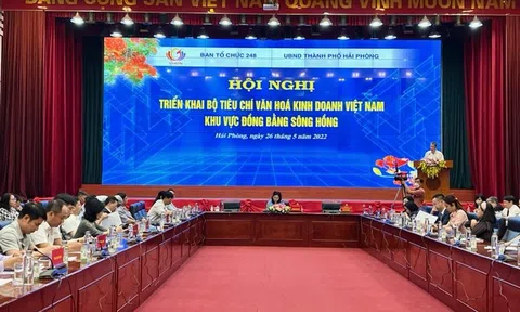 Triển khai Bộ tiêu chí Văn hóa kinh doanh Việt Nam trong 10 tỉnh Đồng bằng sông Hồng