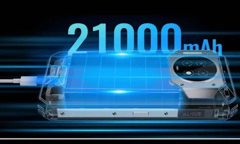 Smartphone có dung lượng pin lên tới 21.000 mAh, chơi game nguyên tuần không hết pin