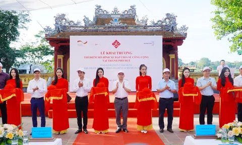 Thừa Thiên Huế: Khai trương thí điểm mô hình xe đạp chia sẻ công cộng