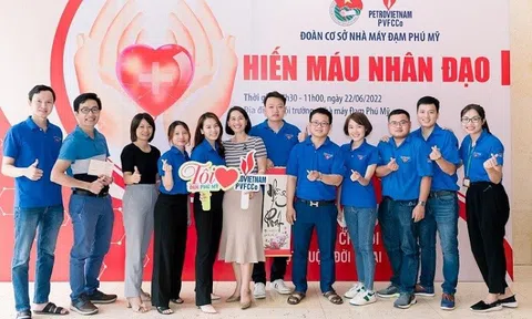 Ấm áp chương trình Hiến máu nhân đạo của Đoàn Thanh niên Nhà máy Đạm Phú Mỹ