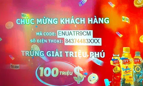 Ninh Bình: Một phụ hồ trúng 100 triệu đồng nhờ giải khát với Number 1