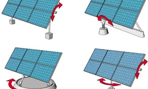 Pin năng lượng Mặt trời tự xoay theo hướng nắng