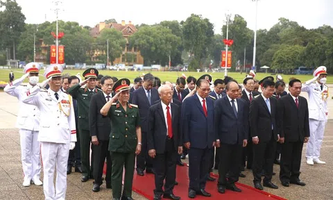 Lãnh đạo Đảng và Nhà nước viếng Chủ tịch Hồ Chí Minh nhân dịp Quốc khánh 2/9