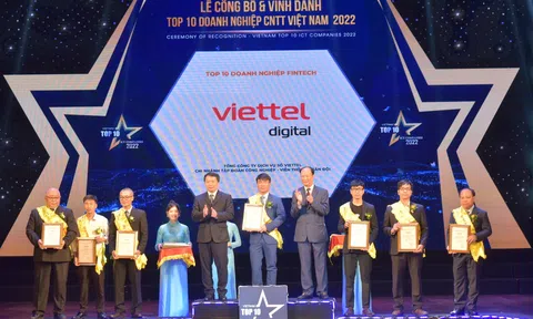 Viettel đứng đầu “Top 10 Doanh nghiệp Công nghệ thông tin Việt Nam 2022”