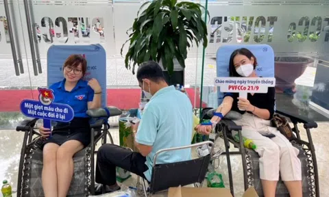 Hiến máu nhân đạo: Hoạt động ý nghĩa nhân ngày truyền thống của PVFCCo