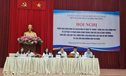 TP.HCM: Hội nghị triển khai Nghị định 45 về xử phạt vi phạm hành chính trong lĩnh vực bảo vệ môi trường