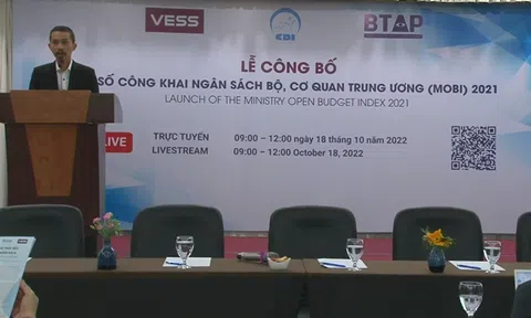 Bộ Tài chính vẫn đứng đầu bảng Chỉ số công khai ngân sách MOBI 2021