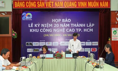 Lễ kỷ niệm 20 năm thành lập Khu Công nghệ cao TP. Hồ Chí Minh sẽ diễn ra vào ngày 29/10