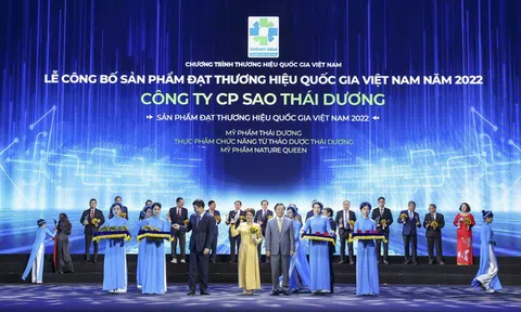 Sao Thái Dương có 3 sản phẩm đạt giải thưởng Thương hiệu Quốc gia Việt Nam 2022