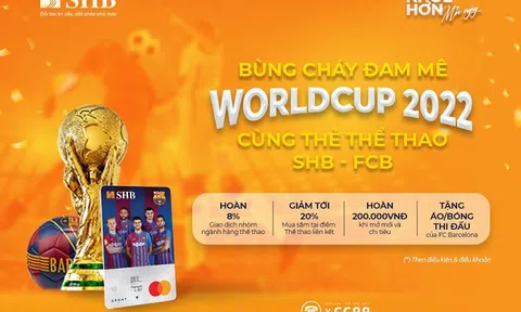 Bùng cháy đam mê World Cup 2022 cùng thẻ thể thao SHB – FCB Mastercard