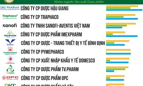 Top 10 Công ty dược uy tín năm 2022: Dược Hậu Giang đứng đầu bảng