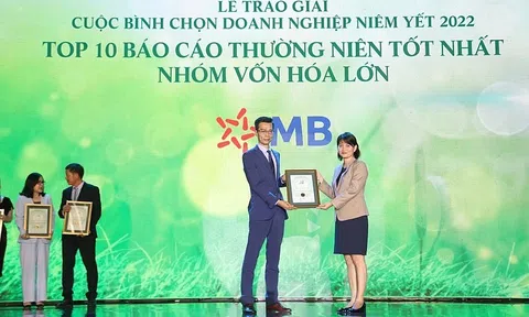 Ngân hàng MB vào Top 10 doanh nghiệp niêm yết có báo cáo thường niên xuất sắc nhất