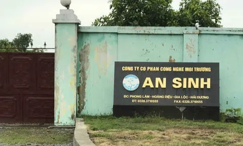 Công ty CP Công nghệ môi trường An Sinh bị xử phạt hơn 1 tỷ đồng do vi phạm về môi trường