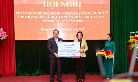 VietinBank tài trợ 8 tỷ đồng xây nhà cho hộ nghèo và hộ nạn nhân chất độc da cam tỉnh Hưng Yên