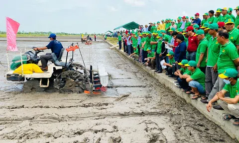 Cơ giới hóa gieo sạ chính xác, hỗ trợ sản xuất lúa chất lượng cao