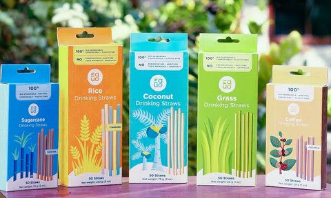 Ống hút thiên nhiên Made-in-Vietnam "xuyên biên giới"