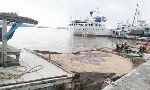 TP. Hồ Chí Minh: Tạm giữ ghe chở cát không rõ nguồn gốc