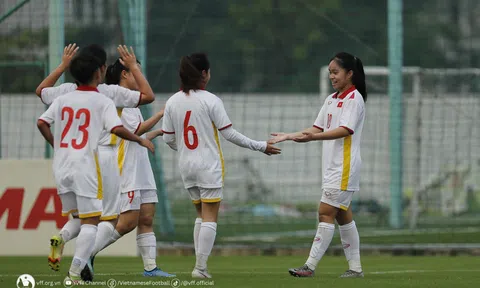 U17 nữ Việt Nam thắng đậm Palestine 5-0 trong trận ra quân Vòng loại thứ nhất U17 nữ Châu Á 2024