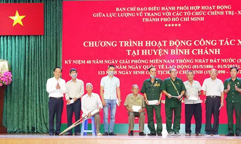 TP. Hồ Chí Minh: Nhiều hoạt động công tác xã hội hỗ trợ thiết thực các gia đình chính sách
