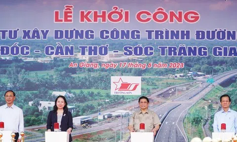 Khởi công Dự án cao tốc Châu Đốc – Cần Thơ – Sóc Trăng giai đoạn 1