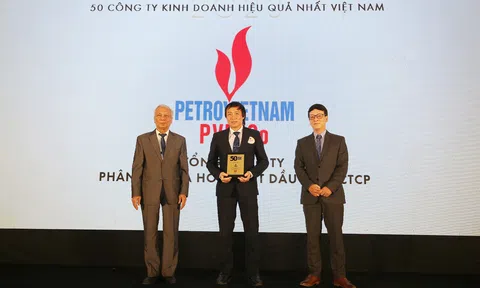 PVFCCo tiếp tục thuộc “Top 50 công ty kinh doanh hiệu quả nhất Việt Nam”
