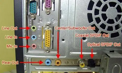 Màu sắc của các đầu nối âm thanh trên PC có ý nghĩa gì?