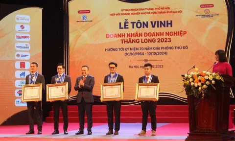 Hà Nội: Vinh danh doanh nhân, doanh nghiệp Thăng Long 2023