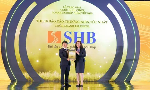 SHB được vinh danh Top 10 Doanh nghiệp có báo cáo thường niên tốt nhất