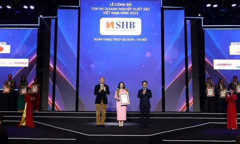 SHB 5 năm liên tiếp được vinh danh “Top 50 doanh nghiệp xuất sắc nhất Việt Nam”