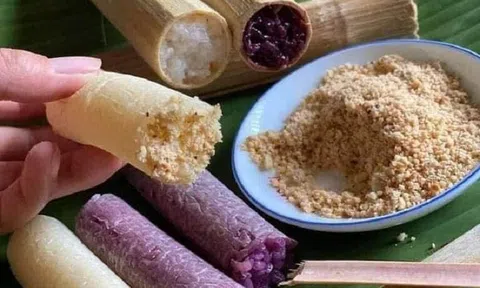 Cơm lam món ăn đặc sắc của người Mường ở Kim Bôi, Hòa Bình