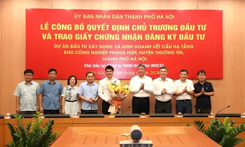 Hà Nội: Trao quyết định Nhà đầu tư Khu công nghiệp Phụng Hiệp gần 3.000 tỷ đồng tại huyện Thường Tín
