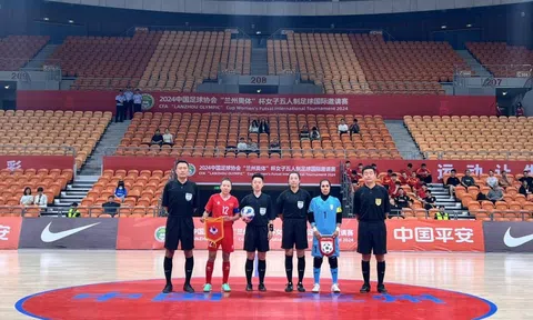 Hai lần vươn lên dẫn trước, Futsal nữ Việt Nam vẫn để hòa đáng tiếc trước đội Futsal nữ Iran