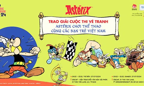 Trao giải cuộc thi sáng tác tranh “Astérix chơi thể thao cùng các bạn trẻ Việt Nam”