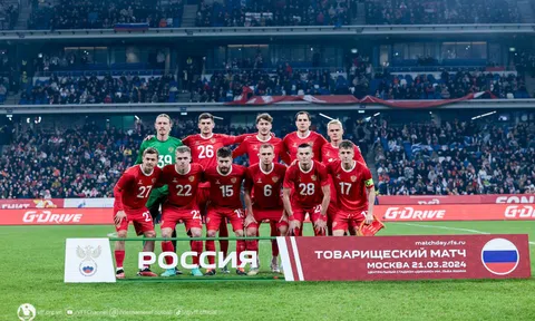 Đội tuyển Nga sẽ sang Việt Nam bằng chuyên cơ để tham dự giải bóng đá giao hữu quốc tế LPBank Cup 2024