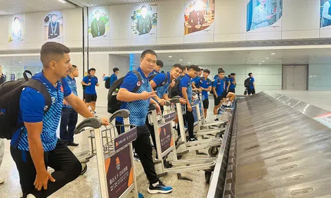 U22 Việt Nam đã đến thành phố Changsha, Trung Quốc để tham dự giải CFA Team China 2024