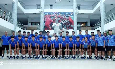 Lãnh đạo VFF gặp gỡ đội tuyển U20 Việt Nam chuẩn bị tham dự vòng loại U20 châu Á 2025
