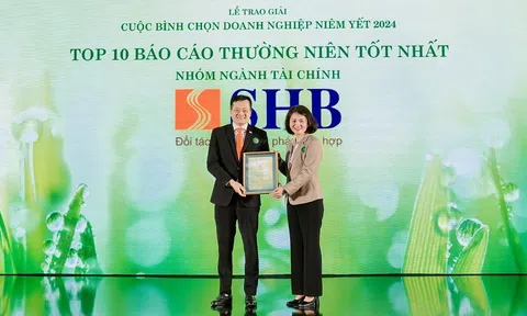 Lần thứ 4 SHB được vinh danh trong Top “10 doanh nghiệp có Báo cáo thường niên tốt nhất ngành Tài chính”