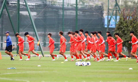 Đội tuyển U17 Việt Nam có buổi tập đầu tiên chuẩn bị cho Vòng chung kết giải Vô địch U17 châu Á 2025