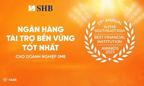 SHB được vinh danh “Ngân hàng tài trợ bền vững tốt nhất dành cho Doanh nghiệp SME” tại Việt Nam năm 2025