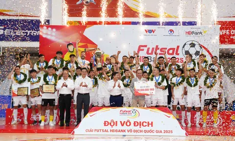 Kết quả chung cuộc giải Futsal Vô địch quốc gia 2025
