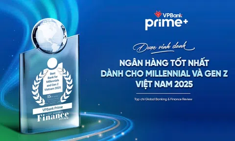 VPBank Prime là thương hiệu tài chính đầu tiên được vinh danh “Ngân hàng tốt nhất dành cho Millennial và Gen Z Việt Nam 2025”