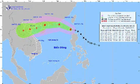 Tin bão số 3 mới nhất: Bão mạnh lên cấp 11, di chuyển rất nhanh