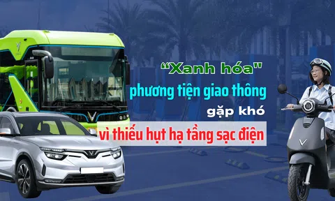 [Emagazine] “Xanh hóa" phương tiện giao thông gặp khó vì thiếu hụt hạ tầng sạc điện