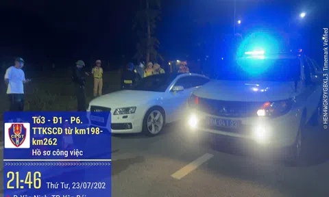 Lái xe dương tính với ma tuý, lạng lách trên cao tốc bị xử lý