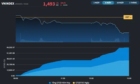 Từ kỷ lục thời đại mới, thị trường có phiên giảm 73 điểm